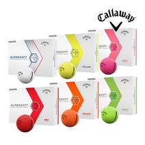 캘러웨이 2023 슈퍼 소프트 골프볼 2PCS, 옐로우(유광)