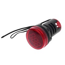 22mm AC 50-380V 온도계 지표 자동차 주택 사무실 워크샵, 빨간색, 1개
