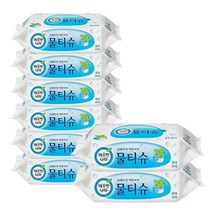 깨끗한나라 페퍼민트 물티슈 리필형, 30매, 8개