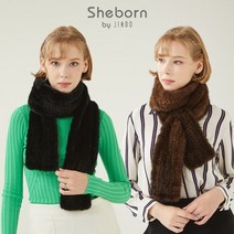 (진도 끌레베)(신세계강남점)진도 Sheborn 밍크 니팅 머플러(K5W1AM71) 829791, 블랙