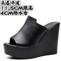 리본 10cm여자통굽샌들 통굽로퍼 푹신한 통굽퍼슬리퍼 샌들 가보시힐 플랫폼힐 통굽 통굽슬리퍼5cm 쿠션