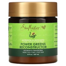 SheaMoisture (시어 모이스처) 파워 그린스 리컨스트럭터 모링가 & 아보카도 237ml(8fl oz)