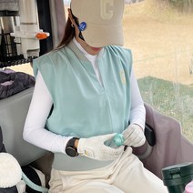 블루샤론 여성골프웨어 MG자수 방풍 스트레치 베스트 골프베스트 골프조끼 여성골프베스트 여성골프조끼 라운딩룩 필드룩 여성골프웨어추천