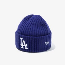 뉴에라 [뉴에라][공용]MLB 니트 립 LA 다저스 커프 비니 로얄 블루 (12866293)