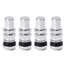 자동차부품 PQY - Universal 4 Volk 레이싱 단조 알루미늄 밸브 스템 캡 휠 림 PQY-WR11, 03 Silver With PQY Logo
