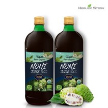 힐링스토리 타히티 유기농 노니주스 원액 1000ml 2병, 없음