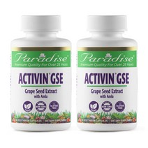 2개 파라다이스허브 액티빈 GSE 포도씨 추출물 암라 90 베지캡슐 Paradise Herbs