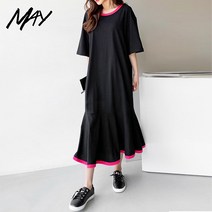 MAY 엘라 프릴 롱 원피스 3color