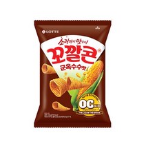 롯데 인간사료 스낵바 봉지 과자 꼬칼콘 군옥수수맛 134g 3봉 사무실다과 홈파티 1, 27개