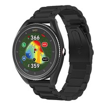 스페이스쉴드 보이스캐디 VOICE CADDIE T9 45mm 호환 스틸 밴드 스틸 시계줄 밴드 스트랩 2color, 블랙