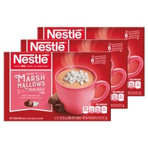 Nestle 핫 코코아 믹스 미니 마시멜로우 리치 밀크 초콜릿 6개입, 121.2g, 3개