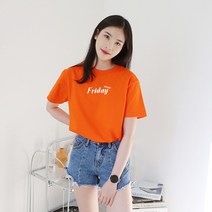 [당일출고] 코키코키 플라이데이 라운드 여성 반팔티 S~XL