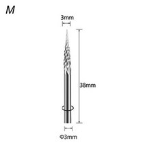 3x3mm 금속 드로잉 텅스텐 카바이드 밀링 커터 로터리 도구 버 CNC 조각 연마 가공, 09 double M