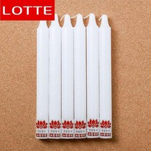 [S]실속형6p L 연꽃 양초(백색), 백색