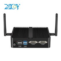 팬리스 미니 PC 인텔 셀러론 J4125 쿼드 코어 듀얼 GbE LAN 2x RS-232 직렬 포트 6x USB 임베디드 IPC 지원 WiFi 4G LTE, [03] 8G RAM 256G SSD WiFi, [01] intel Core i3-5005U