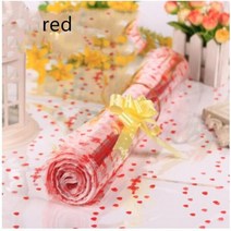 선물 포장 박스 50pcs 18x25cm20x30cm 인형에 대 한 투명 opp 비닐 봉투 장난감 작은 심장 가방 파티 사탕 과일 바구니 가방, 18x25cm, 빨간색