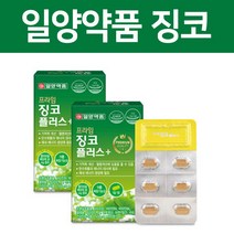 징코플러스 은행잎 추출물 징코 기억력 개선 혈행 개선 도움 영양제 비타민 b1 b2 b6 플라보놀배당체, 30정 x 2박스