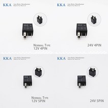 자동차 컨버터 인버터 퓨즈 포함 릴레이 모터 보트 12V 24V 4 핀 5 40A 80A, 17.30A Mini Relay - 12V 4Pin, 1개