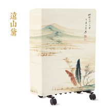 전기난로 석유난로 전기온풍기 MELING가정용 탁상 히터 따뜻한바람 보호커버 참신한 덮개천 먼지방지 세트, C01-스펙 1, T22-먼산검푸름(스몰사이즈)
