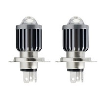 KR모터스 미라쥬250 오토바이 LED 확산렌즈 전조등 H4 1pcs, 1개