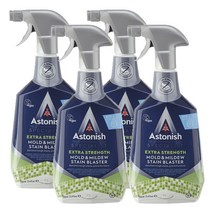 아스토니쉬 Specialist 실크벽지 텐트 천장 창틀 곰팡이 제거제 750ml X4 Astonish Mould & Mildew Blaster, 1