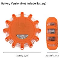 브레이크등 보조제동등 후미등 LED 비상 조명 플레어 9 모드 안전 경고 USB 충전식 깜박이 램프 레드 스트, 02 Battery Version_02 2Pcs