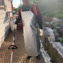 기깔이네 벌초 제초 예초기 앞치마, 실버, 1개