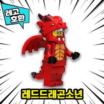 [큐브월드] 각종 캐릭터 블록 미니피규어 알바시리즈 VER.10 중국레고 레고호환블록, 15. 레드드래곤알바