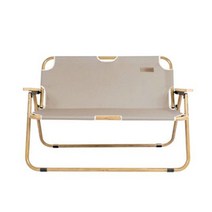 로얄다이아 캠핑 와이드 벤치 폴딩 더블체어 접이식 캠핑체어 폴딩체어 캠핑의자 접이식의자, 캠핑 와이드형벤치 - 카키, 1개