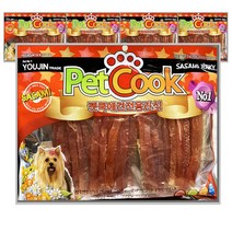 펫쿡 대용량 강아지육포 간식 300g x 5봉, z04.치킨슬라이스300g x5봉