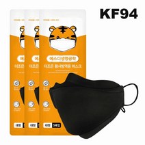 [100매 ] KF94 더조은 황사방역용 마스크 대형 블랙 에스디 생명공학