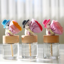 선물하기 좋은! 은혜갚는곰돌이 100ml 대용량디퓨저 자체제작석고스틱 발향UP 은은한 향 감성적인 무드를 품은 클로버디퓨저, 페로몬