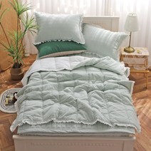 봄 가을 여름 간절기 차렵이불 순면 체크 슈퍼싱글 킹 러비