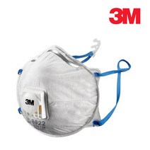 3M 8922 1급 방진마스크 안면부여과식 분진 용접흄 주물 금속가공 공사현장 작업장, 3M 8922 (10EA) - 1통