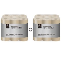 하우스클래스 천연 대나무 펄프 3겹 데코 화장지 30m, 18롤, 2개