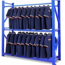 세탁소 행거 창고 랙 대형 선반 철제 매장용 옷걸이, 파란색  200x60x200(판 1포함)