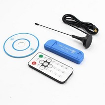 미니 TV 스틱 디지털 USB2.0 DVB-T DAB FM RTL2832U R820T2 지원 SDR 튜너 수신기 동글 리모콘 포함, [01] blue, 01 blue