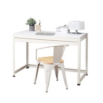 [데이데이] 조립식 철제 책상, 화이트 - 1500x700