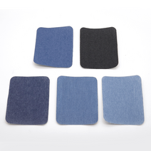 의류 리폼 구멍 수선용 청바지용 열접착 패치 수선테이프, 1231. 큰 직사각형 (1세트 5컬러), 1개