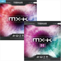 [티바] 에볼루션 MX-K / MX-K(H) MXK 탁구러버, MX-K(H)(52.5도) 빨강2.1mm