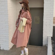 모요 루즈핏 셔츠 롱원피스