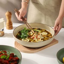 대용량접시 먹방 파티 점보사이즈 음식담기 킹크랩, 12인치 대형그릇(녹색) (6-8인용)