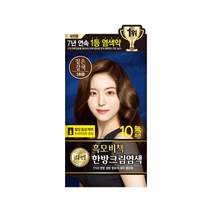 리엔 흑모비책 한방 크림염색제, 짙은갈색, 1개