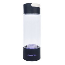 수소생성기 DrVoda Q8 분자 수소가 풍부한 물 발생기 기계 Ionizer 병 SPE/PEM 기술 380ml 스포츠, Black