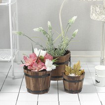 홈가든 인테리어 화분 3종세트 15cm