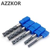 밀링 커터 합금 코팅 텅스텐 스틸 도구 100L/150L Hrc50 연장 페이스 밀 엔드밀 탑 CNC AZZKOR, [13] 12x100L