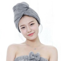 오너클랜 머리수건 극세사 타올 헤어 드라이 빨리말리는법 수영_W8B8A77, 퍼플