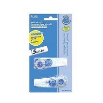 PLUS 펜형 수정테이프 리무버 화이트 볼펜지우개 문구, 블루리필, 4개