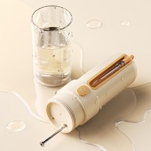 전기 치실 자동 구강세정기 휴대용 이빨 코 세정기 가정용 치열 음파 청소 음식물 찌꺼기, B.오렌지