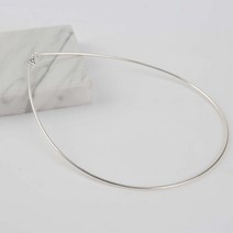 순은 실버 도톰 오메가와이어 체인 목걸이줄 1mm 2mm 은목걸이
